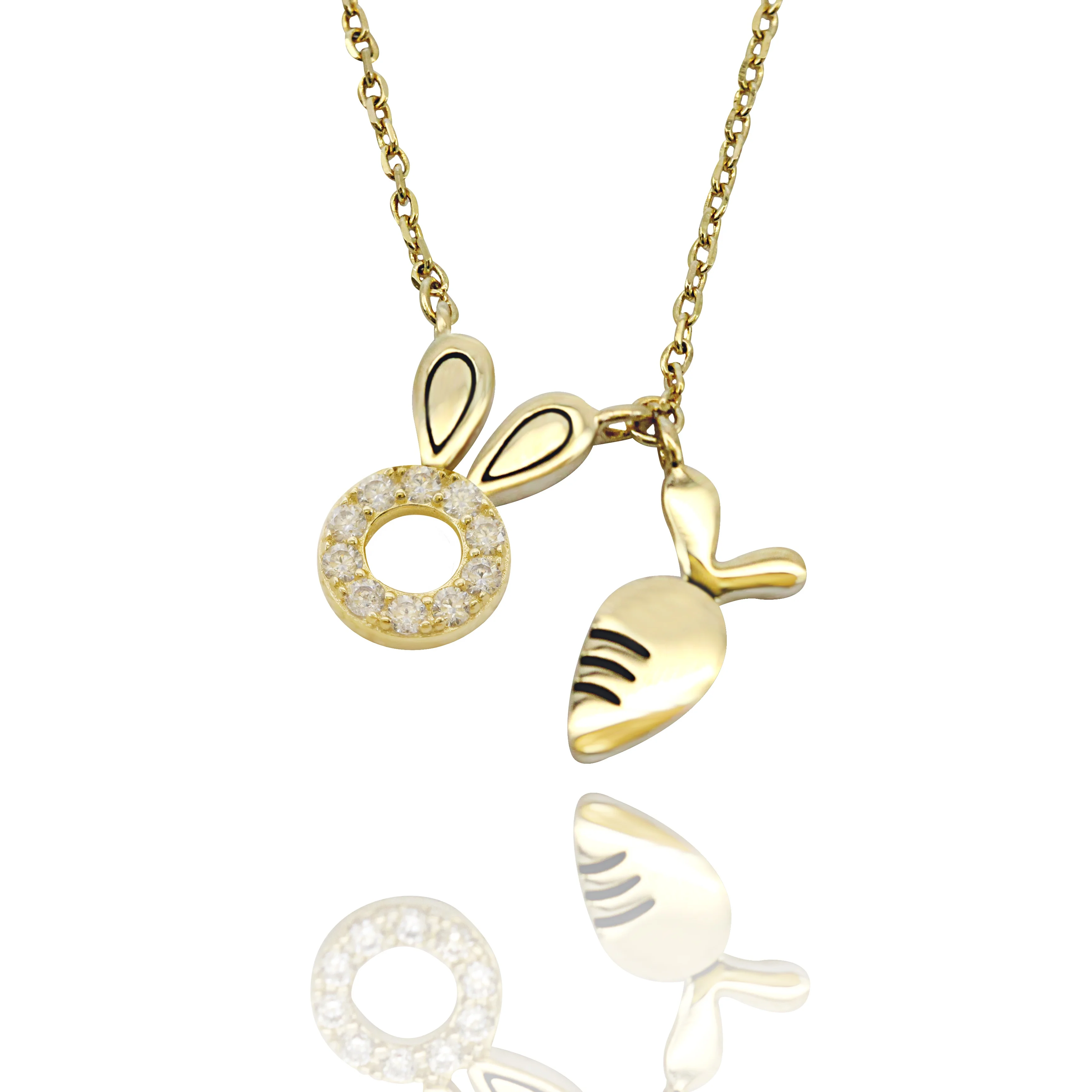 

Latest 18K Gold Plated Rabbit Cute Gift Trending Necklace For Girl Jewelry