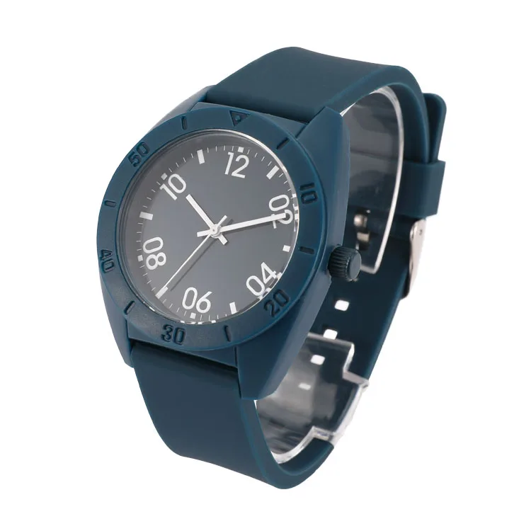 

Popular new style top 10 silicone strap plastic watch in plastic box for decorate