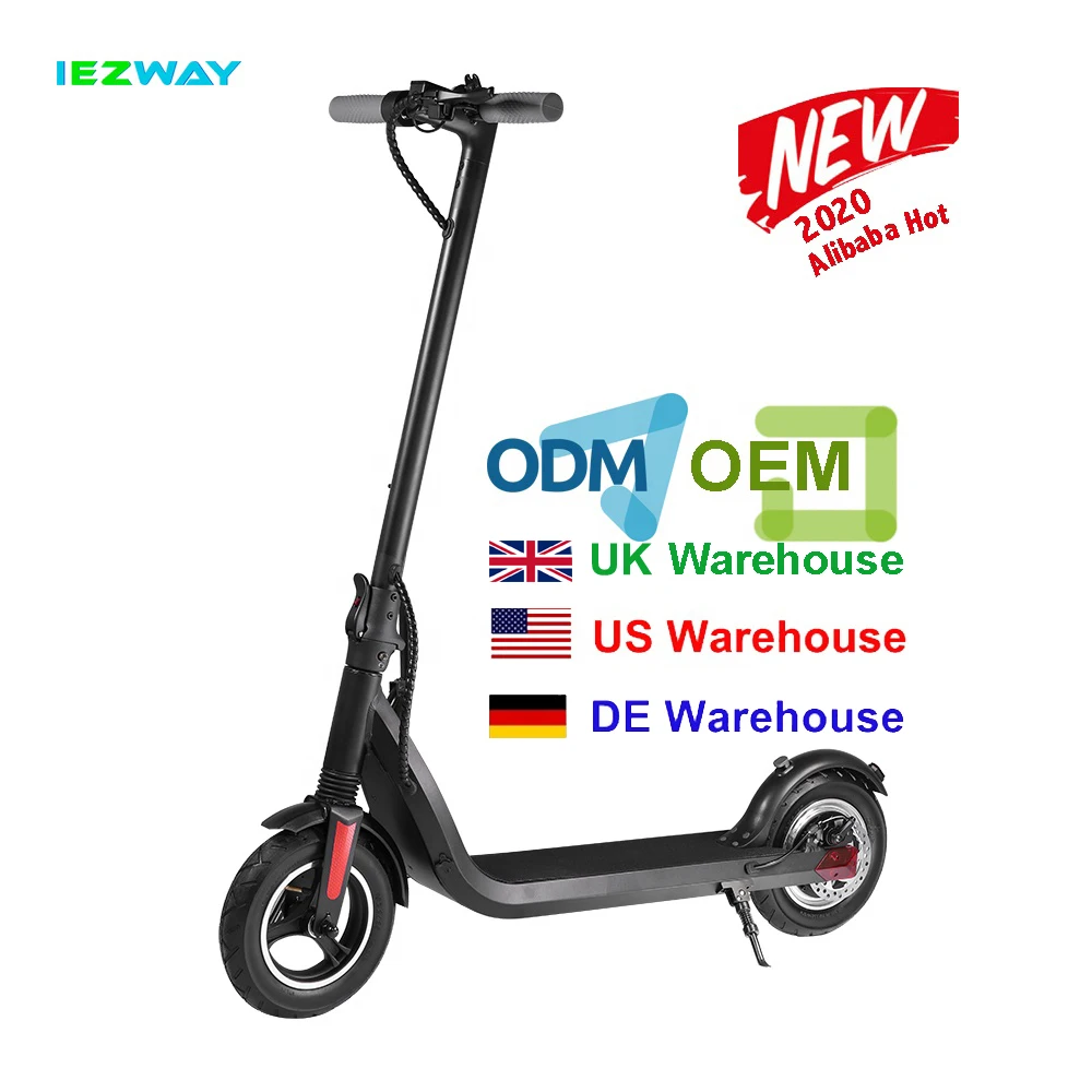 

2021 iEZway China Factory New Product Monopattino Elettrico Foldable With 2 Wheels scooter, Black ,white
