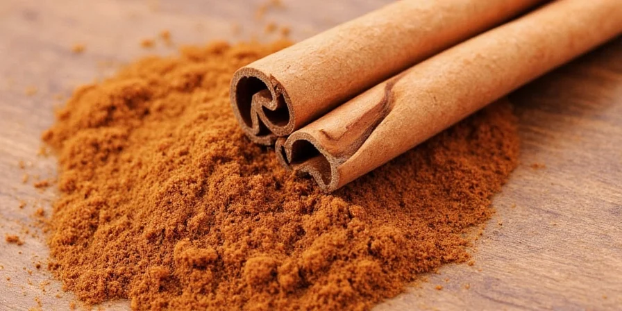 Empty glass jar with cinnamon dust inside, symbolizing the end of a flavorful journey