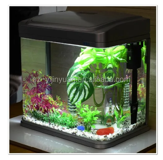 Rectangle Small Acrylic Fish Tank Glass Aquarium With Fllter And Led