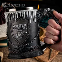 

Hot Selling Winter is Coming Game Of Thrones 3d Stainless Steel Coffee Mug