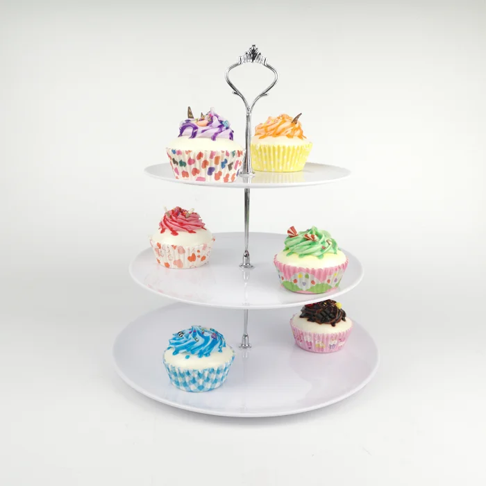 

Hot Sell Melamine 3 Tier Cake Stand For Wedding