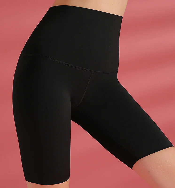 

Hot Sale Promotion Women Sexy Black Sports Tights Short Pants Running Yoga Fitness Gym High Waist Breathable Leggings