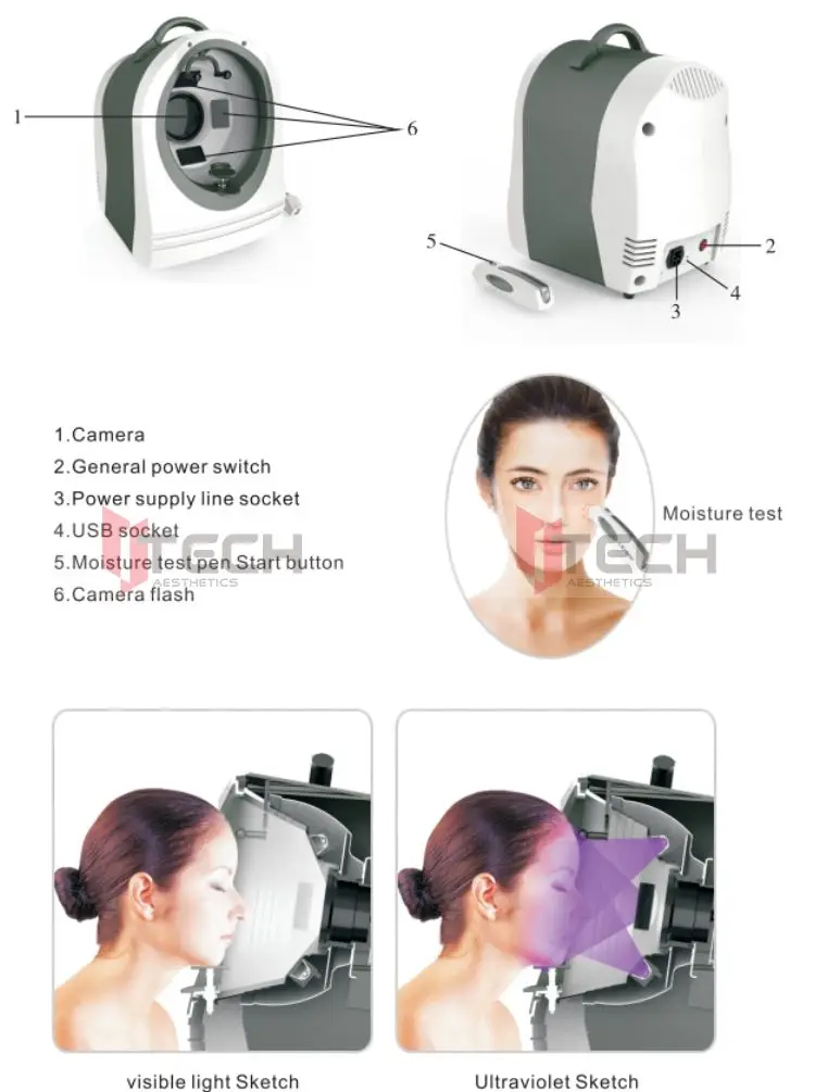 3d Skin Scanner Analyzer Best Skin Analyzer 3d Face Skin Camera Analyzer Machine