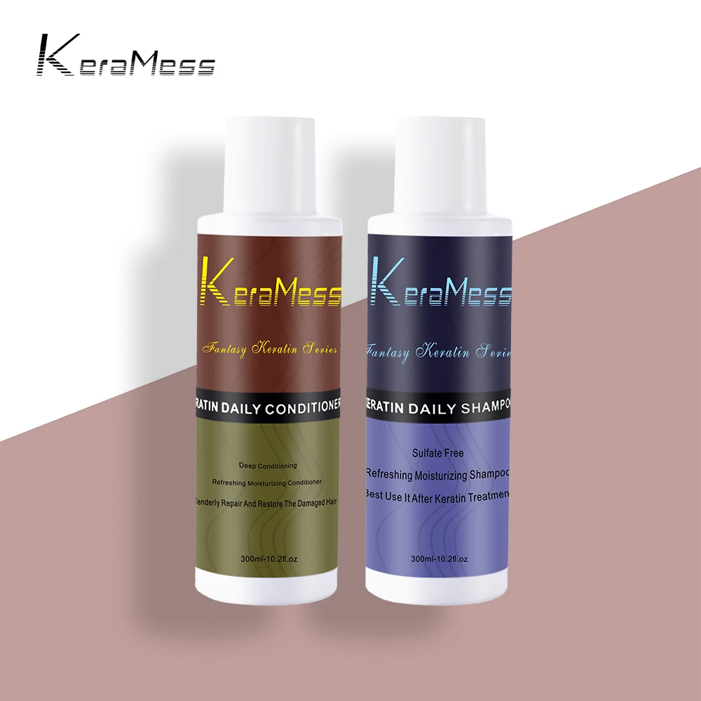 

Professional Private KeraMess Brands Sulfate Free Keratin Shampoo And Conditioner