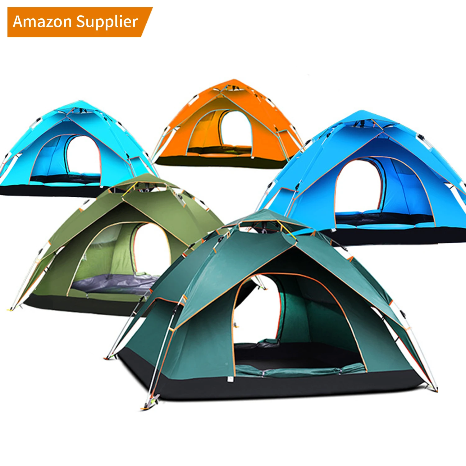 

Manufacturer Wholesale Outdoor Portable Automatic Large Family 2-4 Persons Pop Up Fishing Big Waterproof Glamping Camping Tents