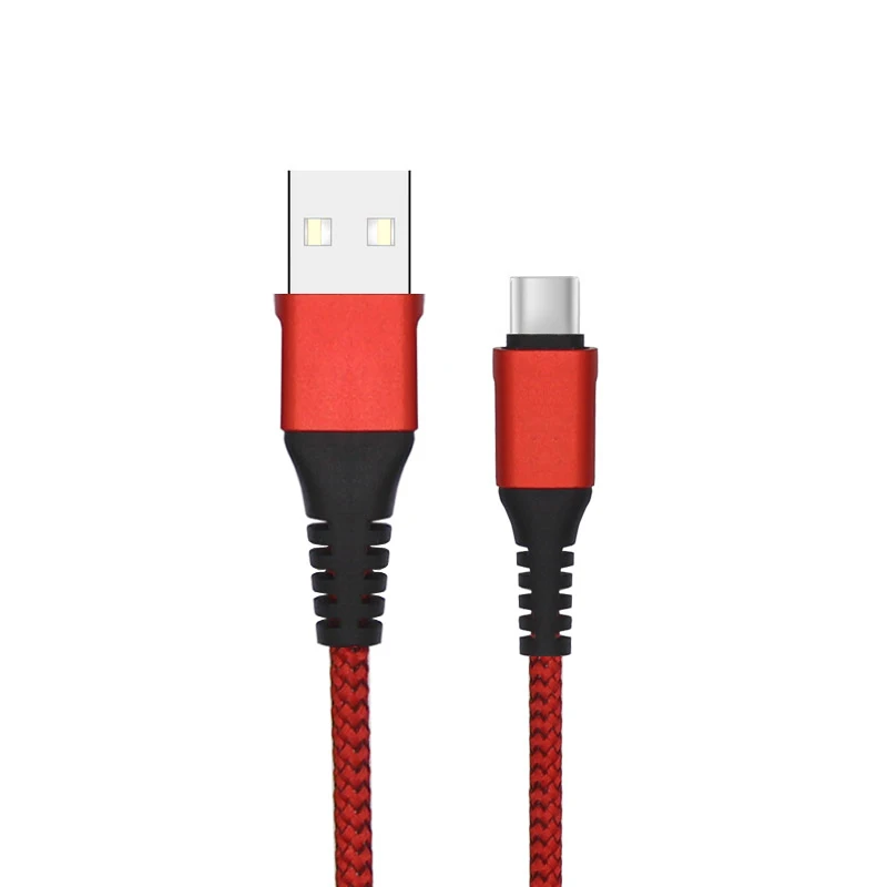 

Long tail durable nylon braided 1M Type C USB charging date cable for Samsung S9 S8 for Xiaomi Mi5 Mi6 for huawei mate30 pro, Silver/red/blue
