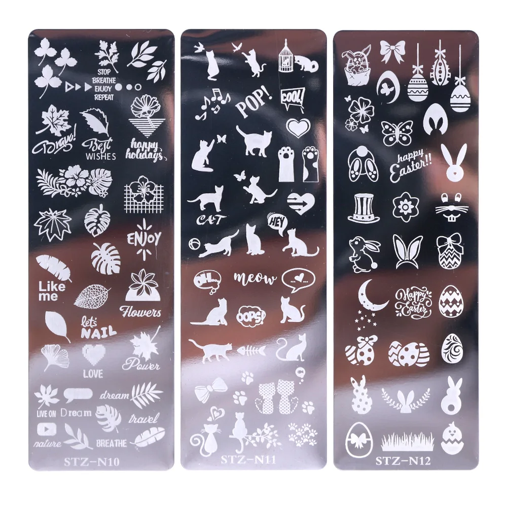 Hot Selling Rectangle Stamping Plate Stamping Image Plate Nail Art Stamp Plate