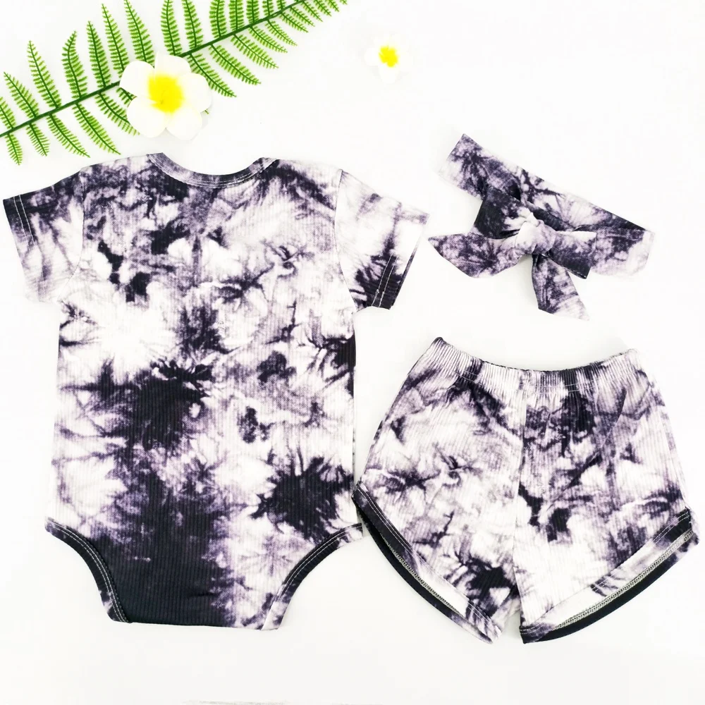 

Fabric Women Jumpsuits and Rompers Baby New Born Baby Rompers Design Tie-dye Soft Spandex / Cotton Custom Welcomed!! 10 Sets, Customized color