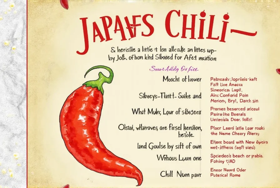 Japones Chili on a plate