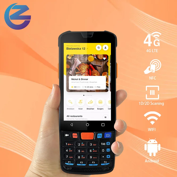 

ZCS Z82 Wearable Handheld Device data collector Android 11 PDA Wireless 1D 2D Barcode Scanner PDA industrial pda android
