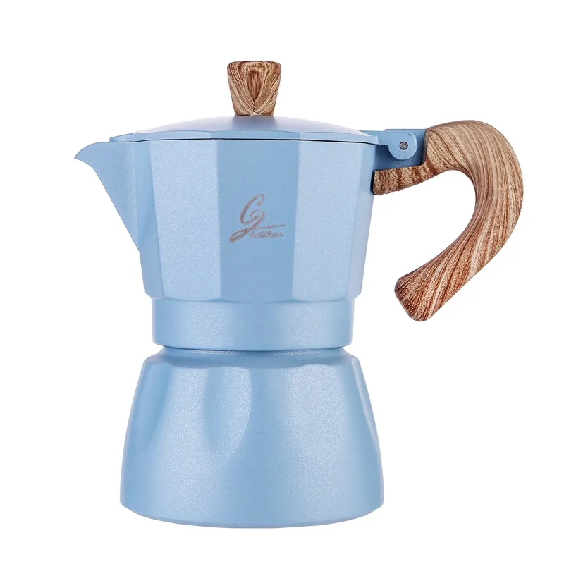 

Thick European-Style Octagonal Pot Explosion Style Italian Pot Cold Extraction Pot Coffee Tool, Sliver