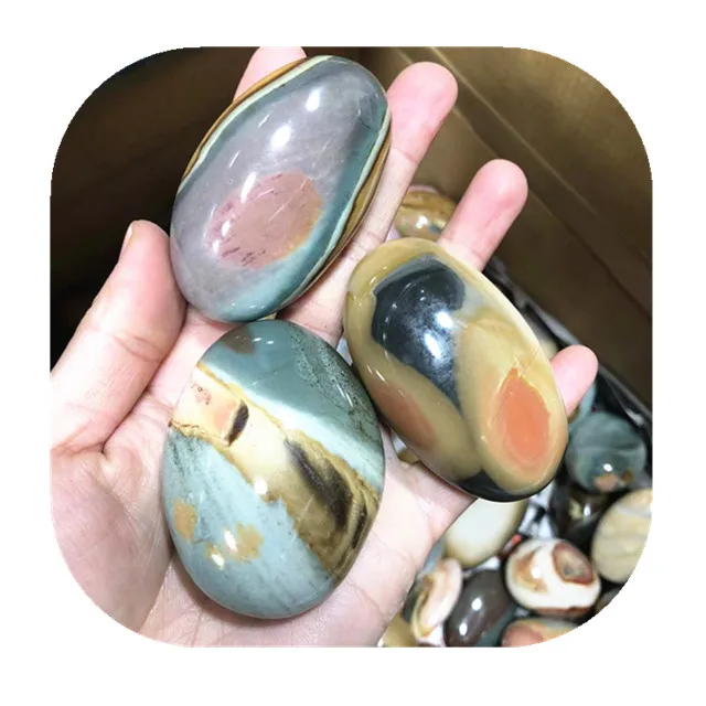 

Wholesale Polished crystal palms stone natural polychrome Ocean Jasper crystal palm for crystals healing stones