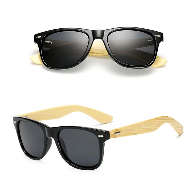 

DLK1501 In Stock Handmade Engrave Logo Bamboo Wood Sunglasses Custom