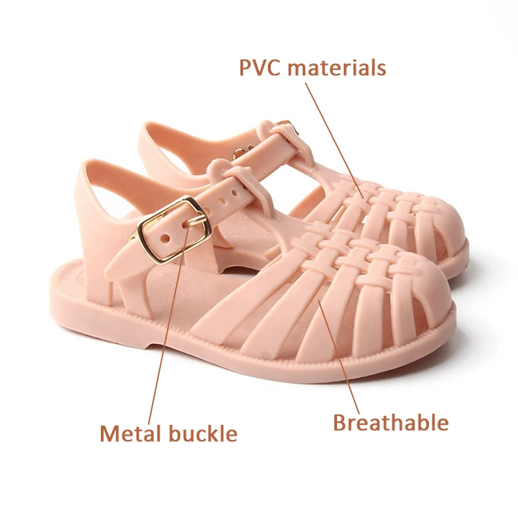 Wholesale Baby Jelly Sandals Summer Shoes Transparent Jelly Sandals Baby