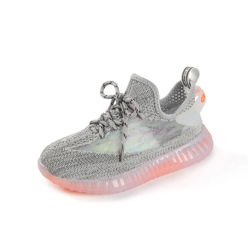 

2020 New Fashion Rainbow Kids sport Shoes For Girls Sneakers Students Breathable Mesh Children Shoes Boys Girls Sneakers Light, 3 colors