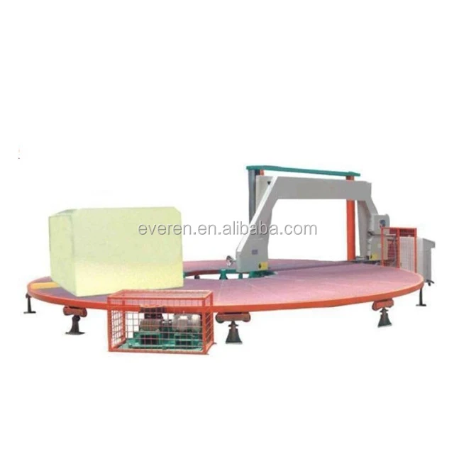 Bed Mattress Foam Block Cutting Machine with Round Table