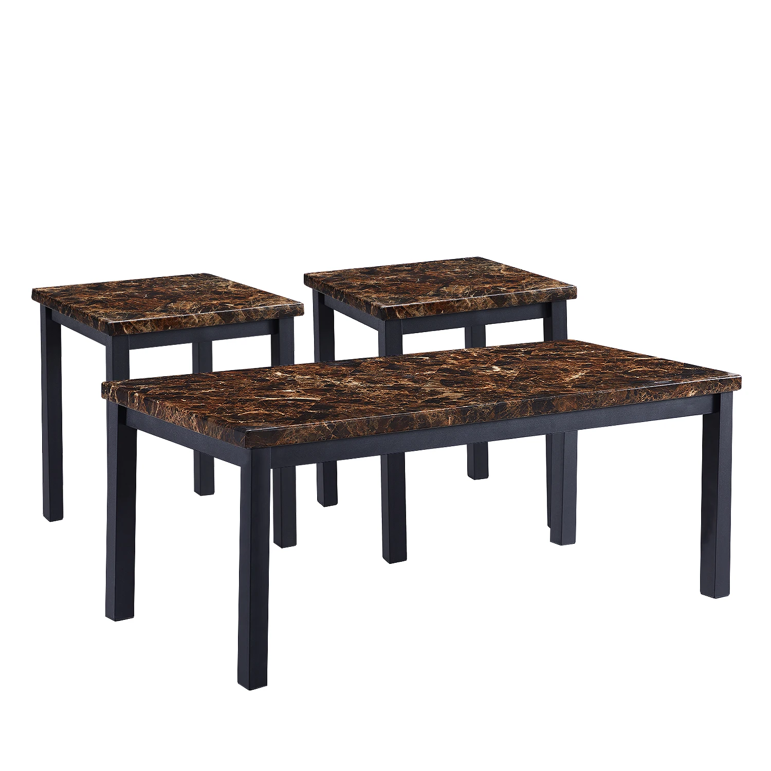 

US Price Marble Dining Table Factory Light Luxury Restaurant Furniture Marble Dining Table, Black