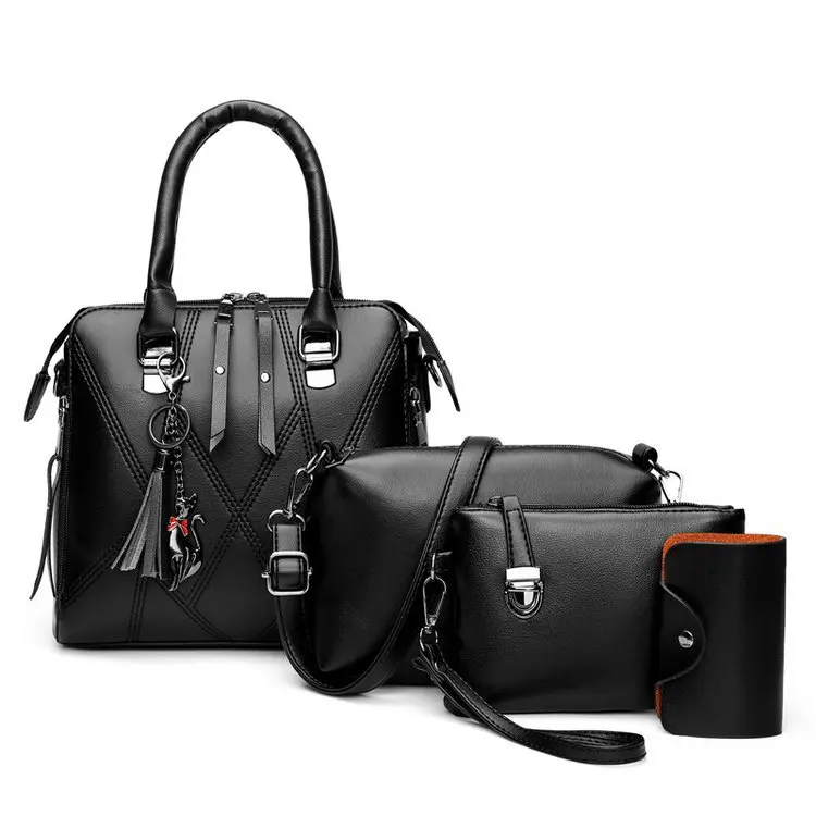 

Women high quality Handbags sets Ladies Handbags Shoulder Bags Satchel 4pcs Purse Set, Customizable