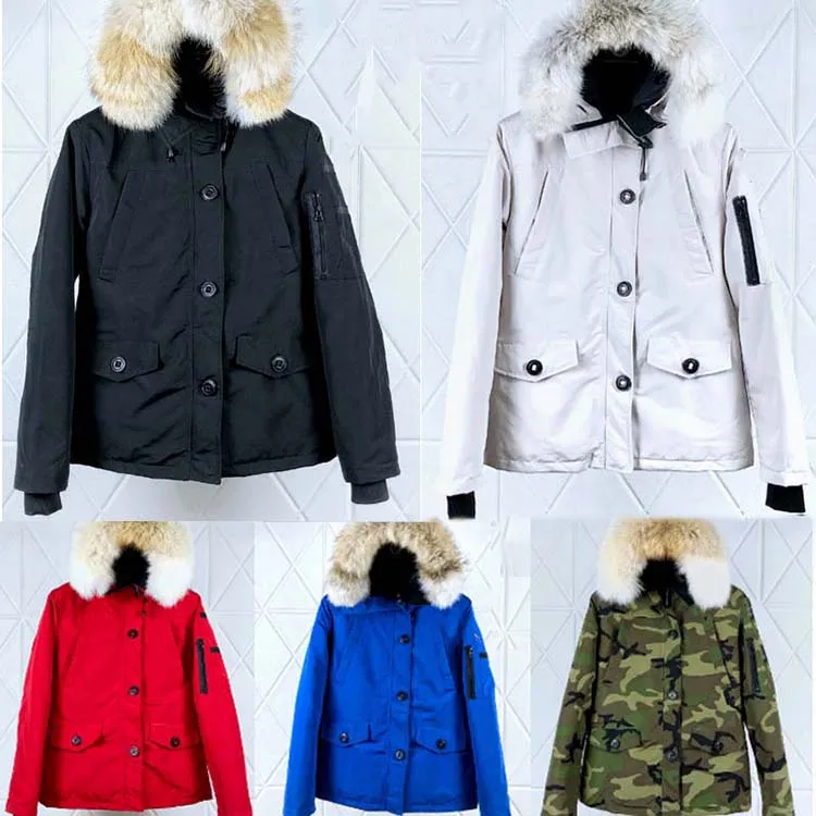 

Casual Parkat E03 DHL Free Shipping Canada Down Jacket WIth logo Girls Women Goose Down Coats, Red blue green black