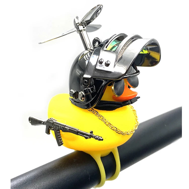 

Factory Cheap Price Horn Bell Light Yellow Duck Bike Light Front With Helmet Novelty Bike Light