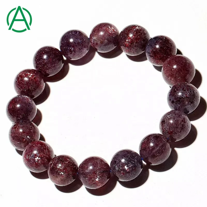 

ArthurGem Genuin Rare Quality Blood Red Dichroite Cordierite Iolite Bracelets Natural Healing Iolite Gemstone Bracelet for Women