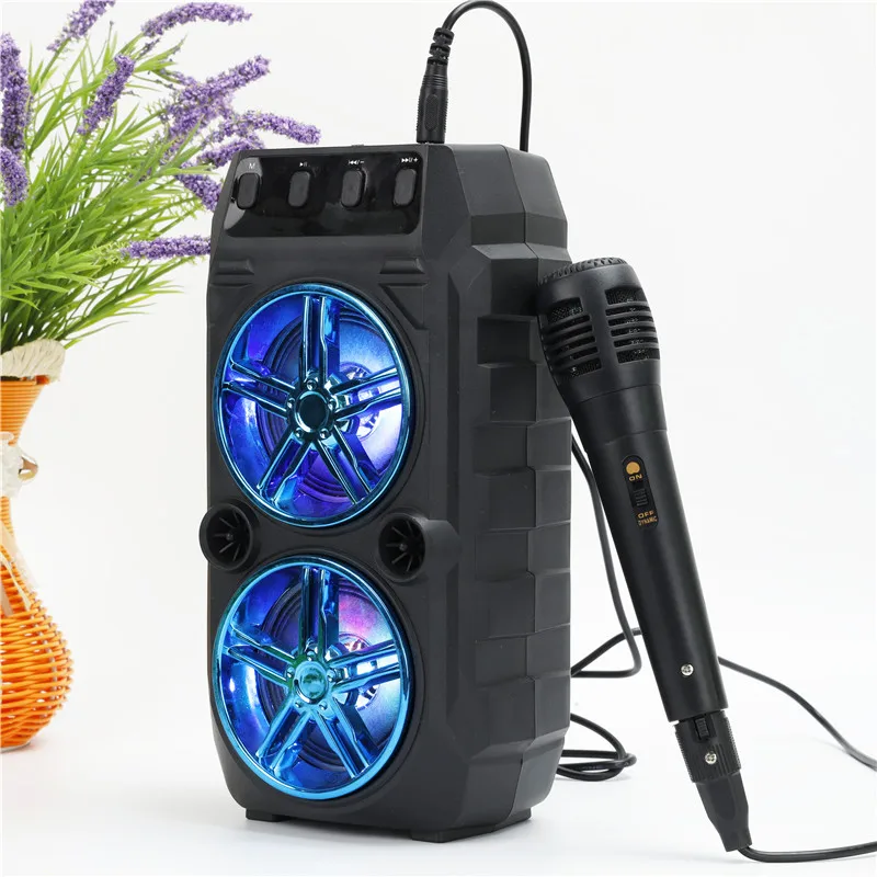 

2020 Family KTV Party Blue tooth Speaker Portable BT Speaker with Dual Speakers