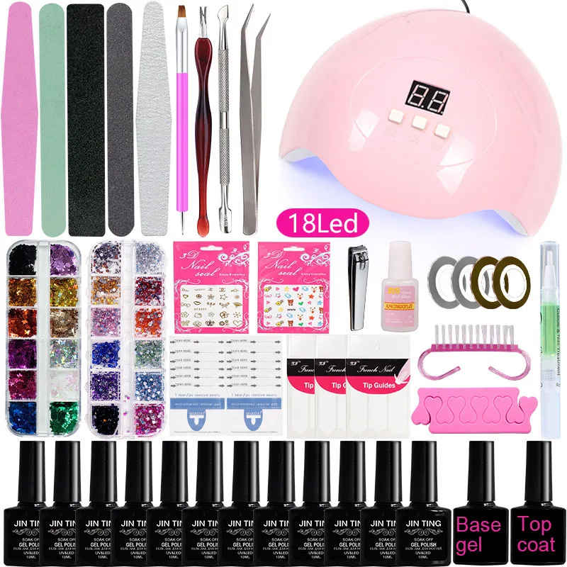 

Private Label Long Lasting Remover Uv Gel Polish Kit Poly Acrylic Nails Gel Nail Polish Set