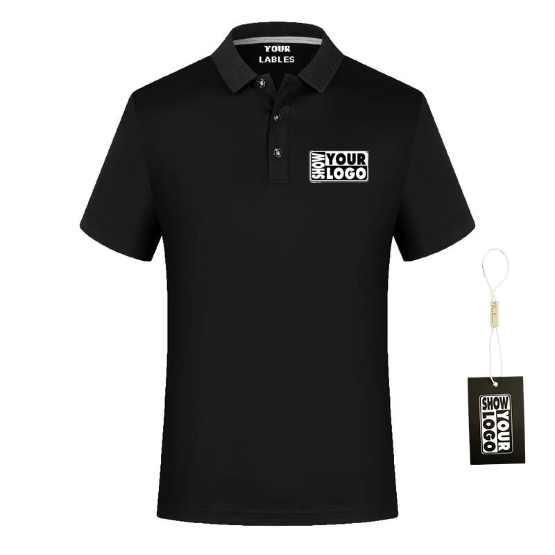 Free Labels Quick Dry 100% Polyester Custom Mens Polo Shirt Polo Custom logo Mixed Color and Size Girls T-shirts&polo Shirts