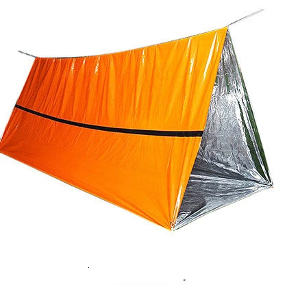 

Wholesale Emergency PE Survival Tent Survival Sleeping Bag Portable Shelter for Camping, Orange