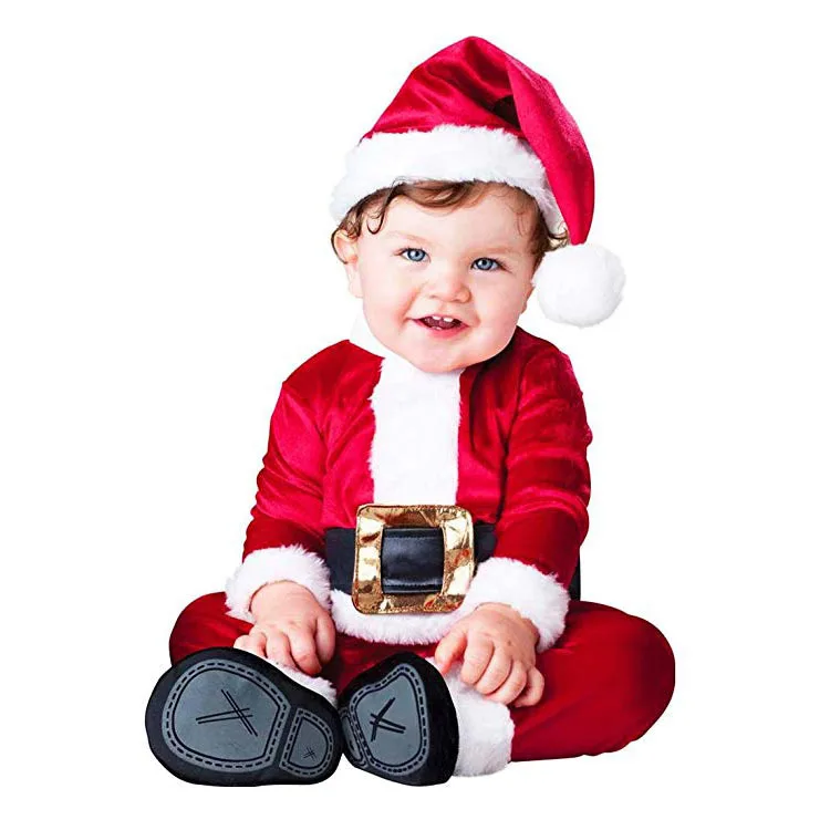 

Cheap baby santa claus costumes/christmas baby costume for sales, Red