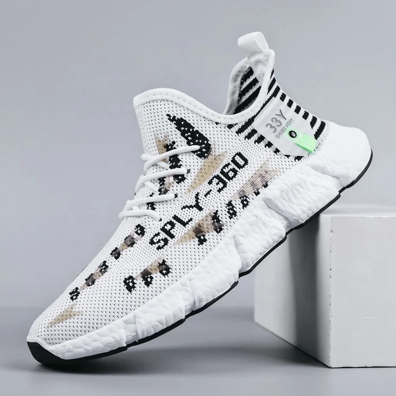 

Men's shoes Summer breathable casual shoes Fly mesh upper shoes Coconut Sports