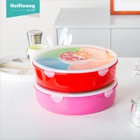 

hot sale promotion gift food grade plastic PP 5 compartment tray divided tray with lid snack serving tray for candy cookie food