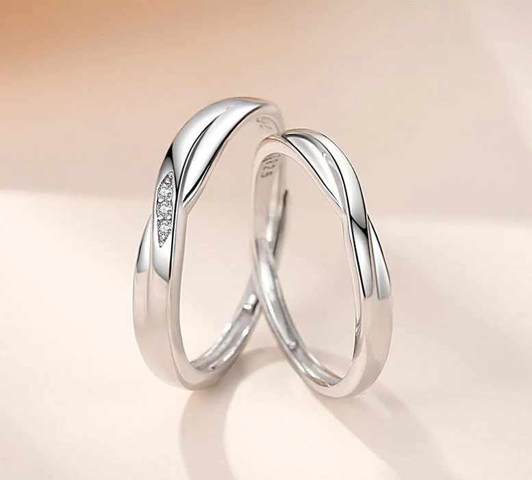 

s925 sterling silver couple rings jewelry ring engagement ring wedding rings