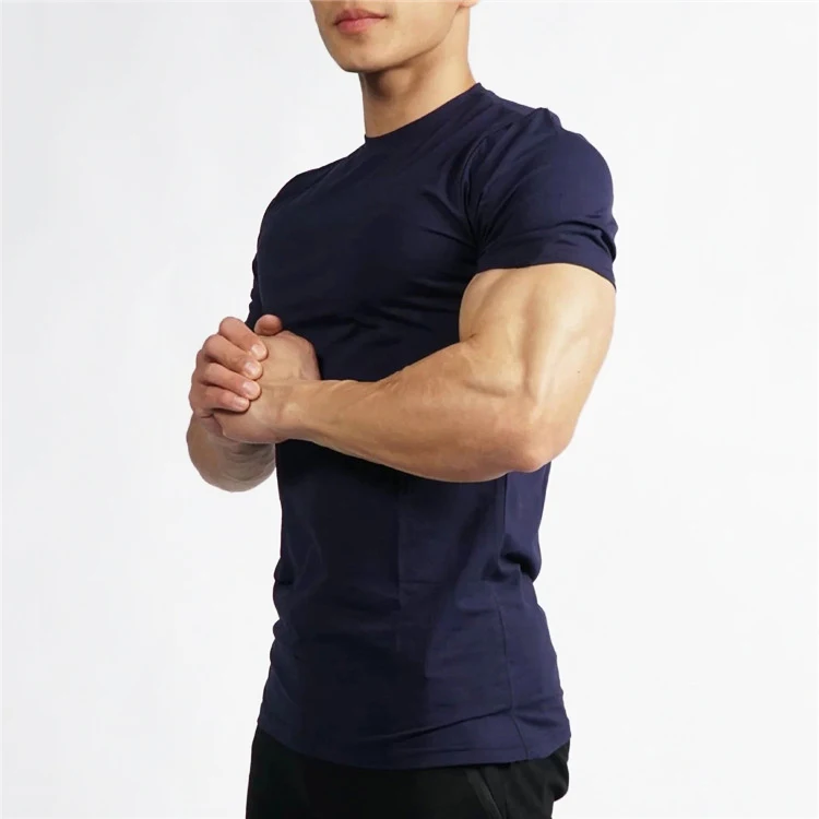 

Bodybuilding Shirts Fitness Men Tops Gym Short Sleeve Sports Tshirt, 6 colors