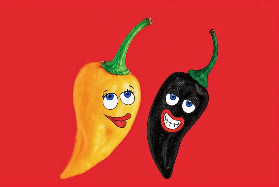 Scoville scale chart showing common peppers