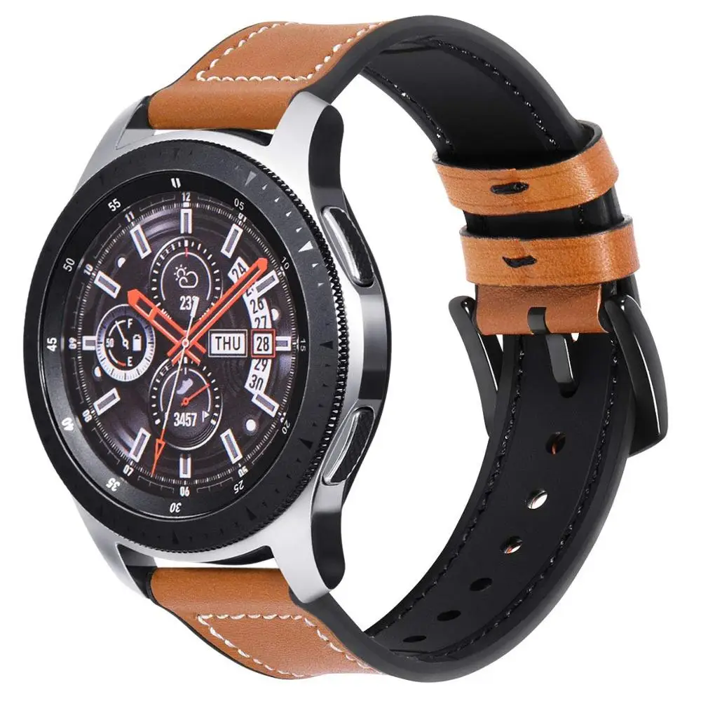 

Genuine Leather Watch Bands For Samsung Galaxy Watch Watch4 20mm 22mm