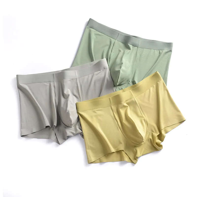 

Wholesale 60 Lenzing Modal men's underwear solid color breathable plus size seamless men's underwear