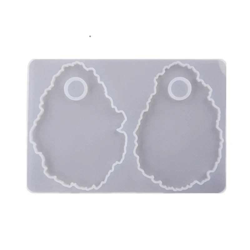 

DIY Crystal Epoxy Molds For Resin Makeup Tray Dish Irregular Agate Mirror Silicone Mold For Resin Art