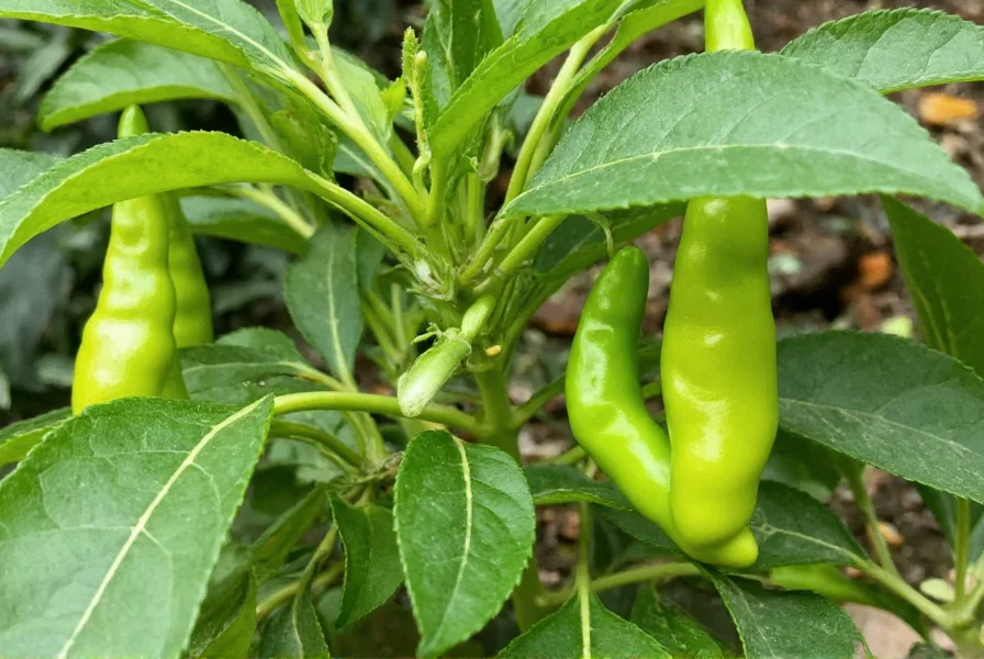 Bag of frozen Hatch chile peppers in a freezer