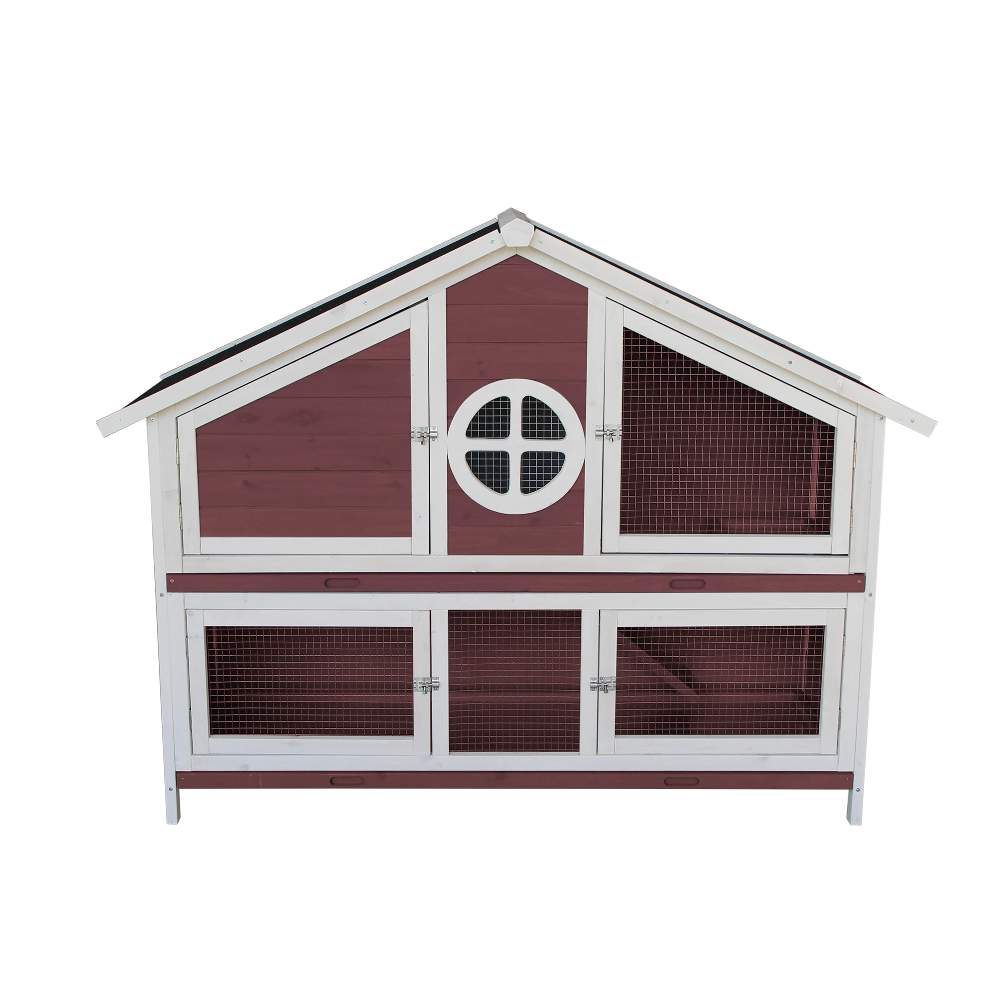 

wooden pet house-red
