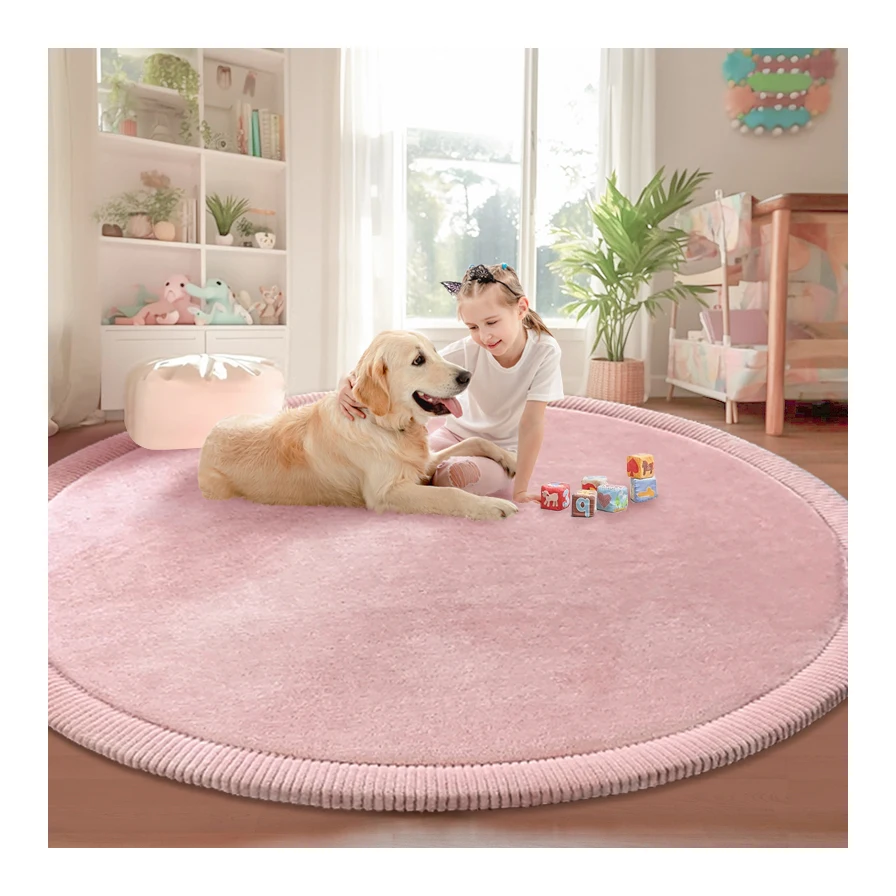 Thick Soft Kids Comfort Cushioning Dropshipping Round Tatami Rugs Carpet Memory Foam Baby Crawling Play Mat Children's Room