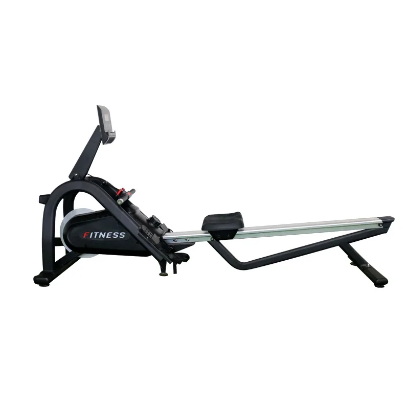 

Commercial rowing machine with indoor quiet magnetic resistance, Black