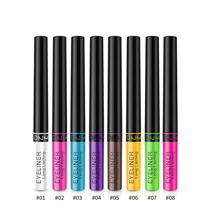 

Professional Wholesale 8 Colors Waterproof Glitter Eyelash Color Magic Eyeliner