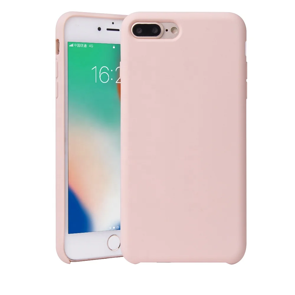 

2019 Soft TPU Gel Back Cover Cellphone Case For iphone 7 8 Plus Liquid Silicone Cover, 6 colors