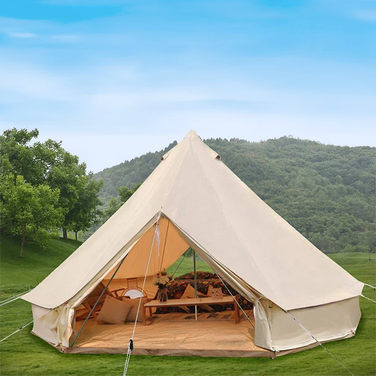 

High quality customized 3m 4m 5m 6m canvas bell tent glamping luxury buy outdoor camping manufacturers