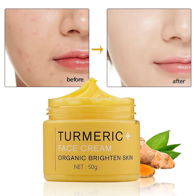 

Private Label Best Turmeric Face Cream Moisturizing Whitening Skin Care Lightening Natural Arganic Facial Tumeric Cream