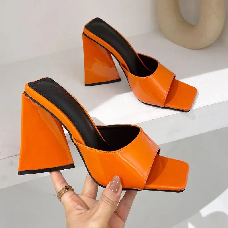 

12CM Sandalias Feminina Casual Female Shoes Women Luxury Block Heels for Ladies