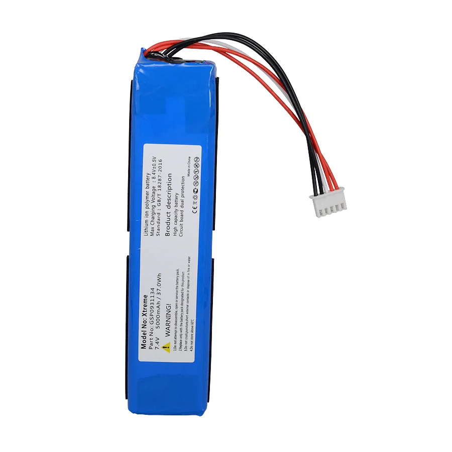 

Li-polymer GSP0931134 7.4V 5000mAh 37Wh Battery for xtreme extreme battery, Blue pvc